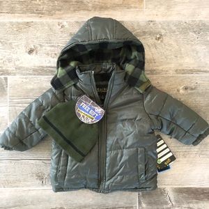 IXTREME Green Boys Puffer Jacket